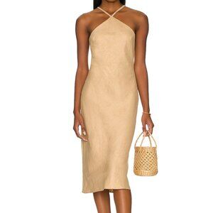 Amanda Uprichard 100% linen midi dress